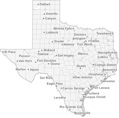 Map of Texas